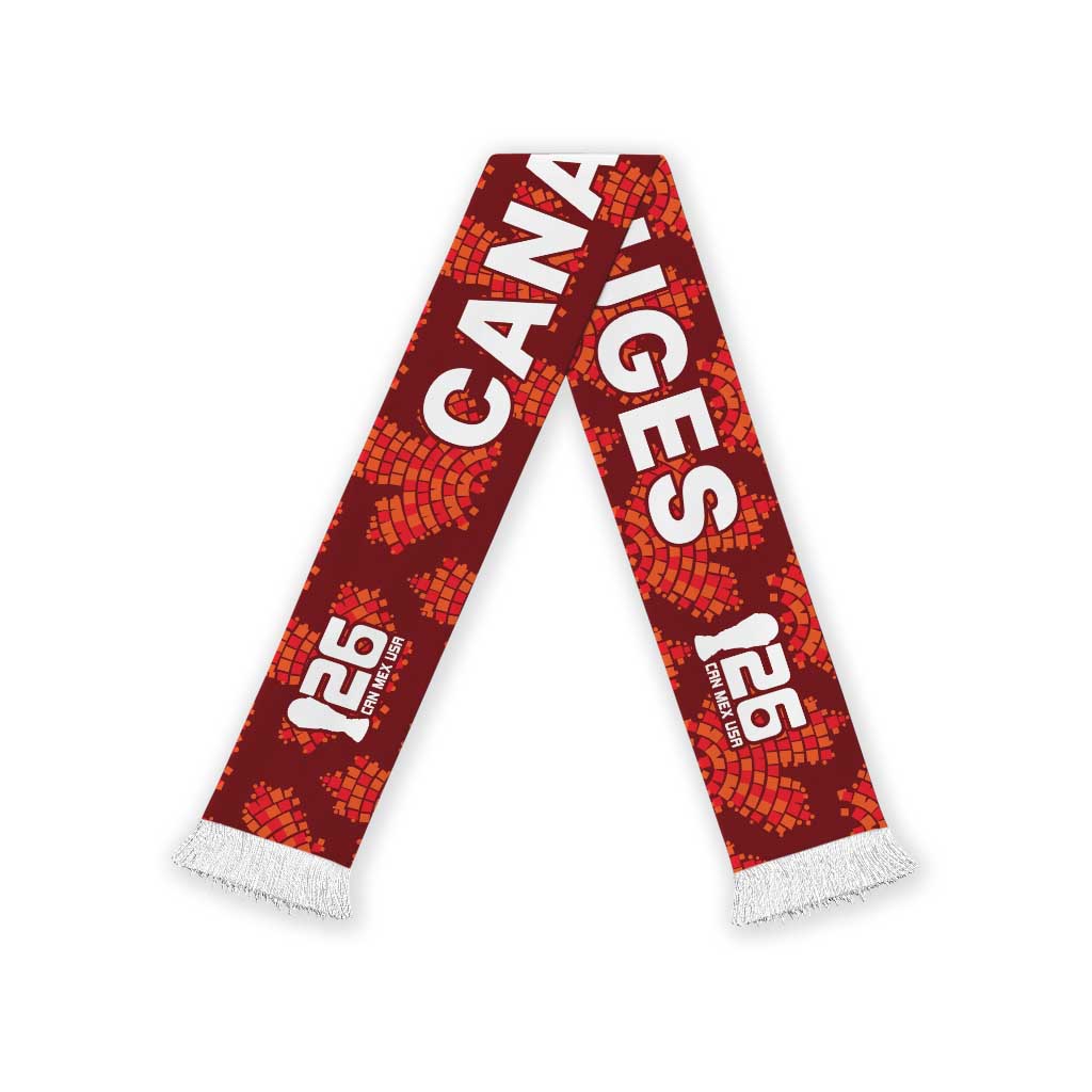 2026 World Football Host Country Canada Soccer Scarf