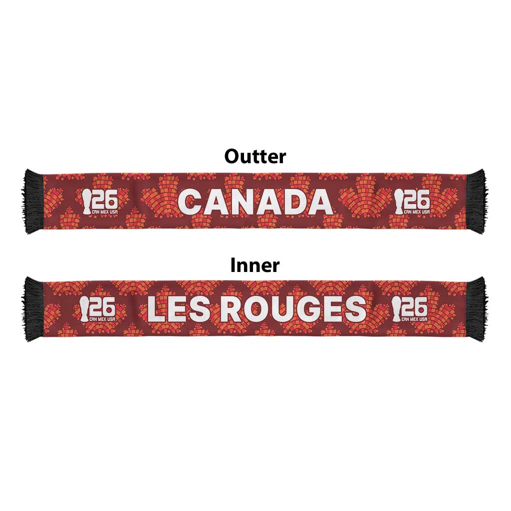 2026 World Football Host Country Canada Soccer Scarf