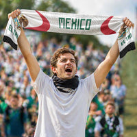 2026 World Football Host Country Mexico Soccer Scarf Green Version