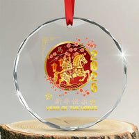 2026 Year of the Horse Lunar New Year Crystal Glass Ornament - Wonder Print Shop