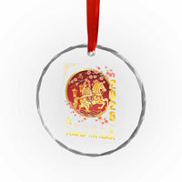 2026 Year of the Horse Lunar New Year Crystal Glass Ornament - Wonder Print Shop