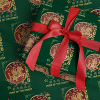 2026 Year of the Horse Lunar New Year Wrapping Paper Roll - Wonder Print Shop