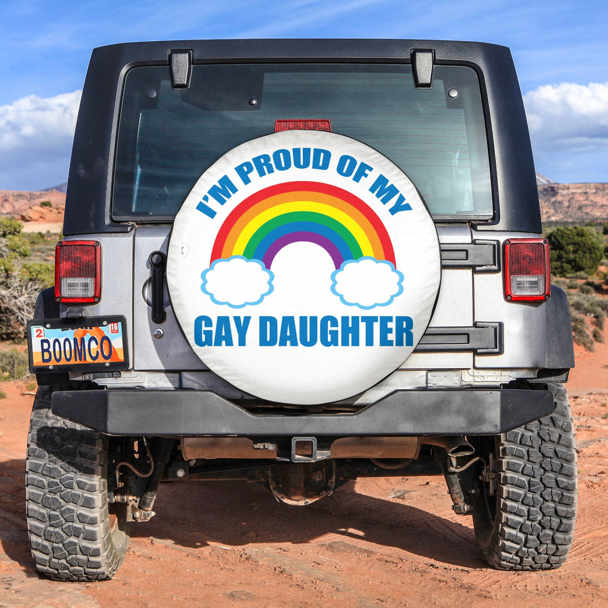 LGBT Tire Covers - I'm Proud Of My Gay Daughter Spare Tire Cover NO.139 LT8 - Wonder Print Shop