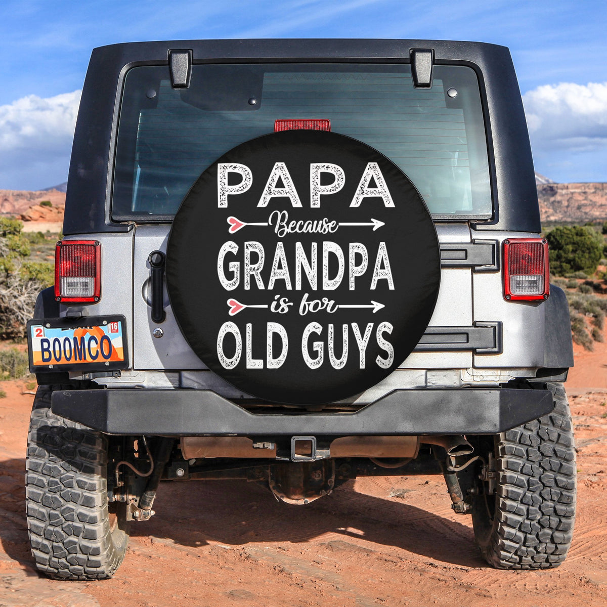 Father's Day Tire Covers - Papa Because Grandpa Is For Old Guys Spare Tire Cover NO.205 LT8 - Wonder Print Shop