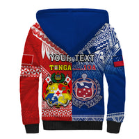 (Custom Personalised) Mate Maa Tonga And Toa Samoa Rugby Sherpa Hoodie Polynesian Pattern - Wonder Print Shop