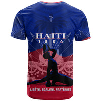 Haiti T Shirt Negre Marron With Coat Of Arms Polynesian Style - Wonder Print Shop