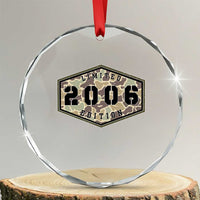 20th Birthday Hunting Crystal Glass Ornament 2006 Limited Edition Vintage Camouflage Gifts For Turning 20