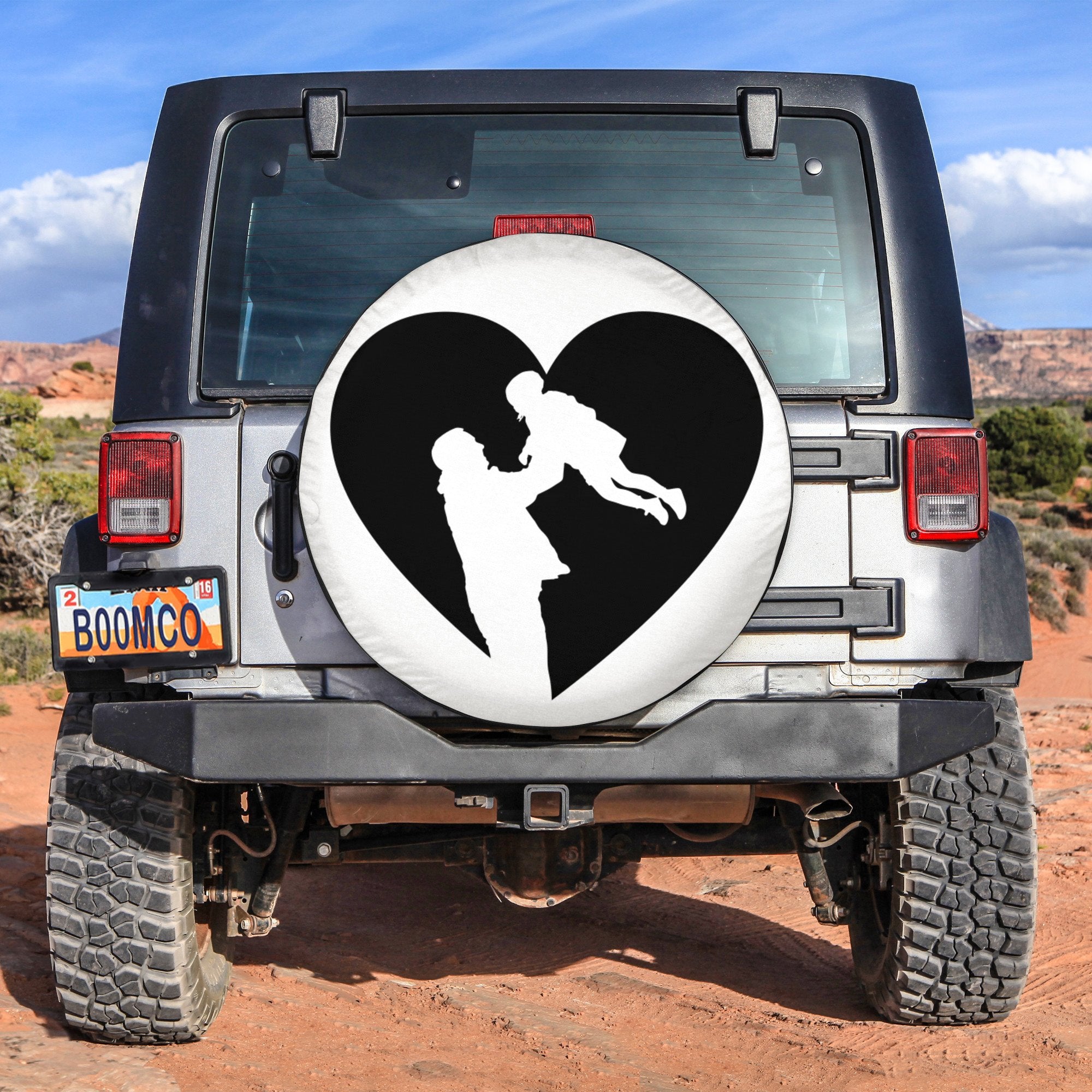 Father's Day Tire Covers - Dad And Kid Happy Father's Day Spare Tire Cover NO.21 LT8 - Wonder Print Shop