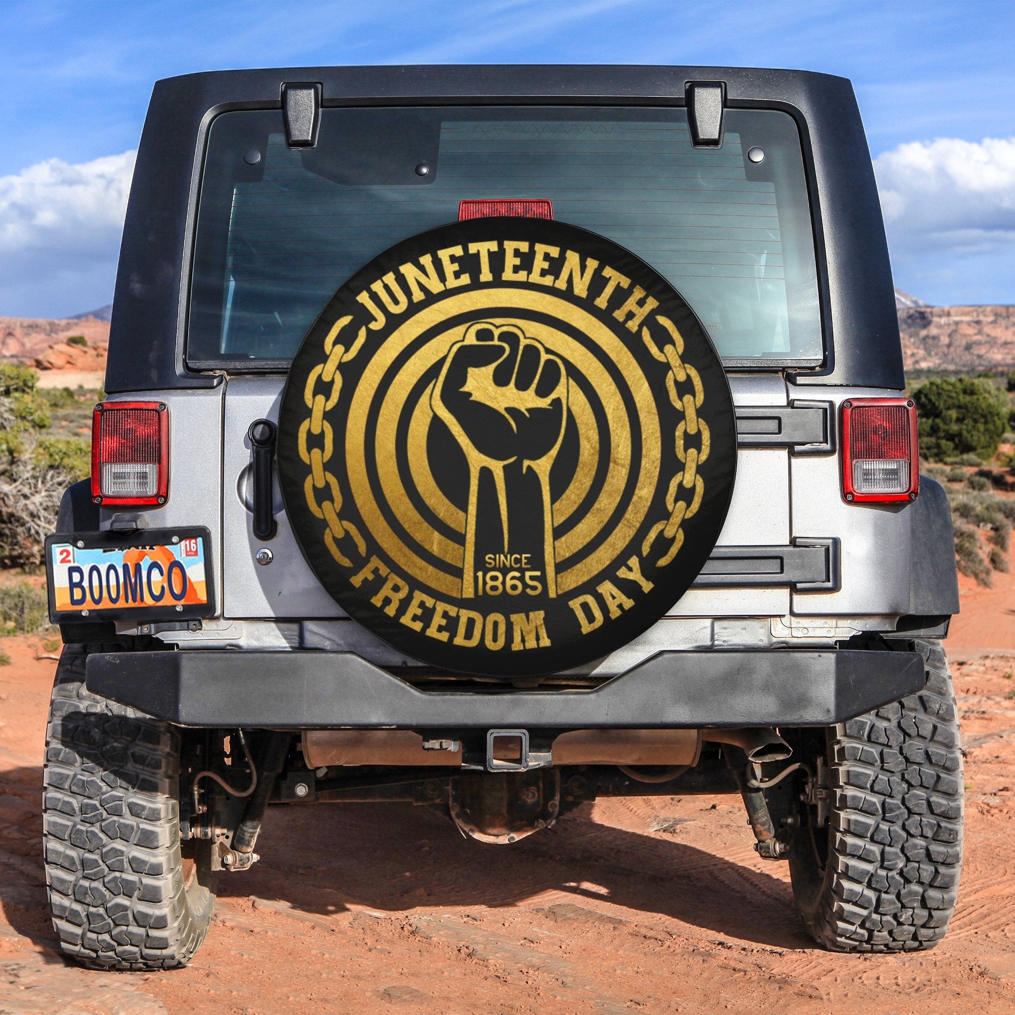 African Tire Covers - Juneteenth Spare Tire Cover Juneteenth Freedom Day Since 1865 NO.208 LT8
