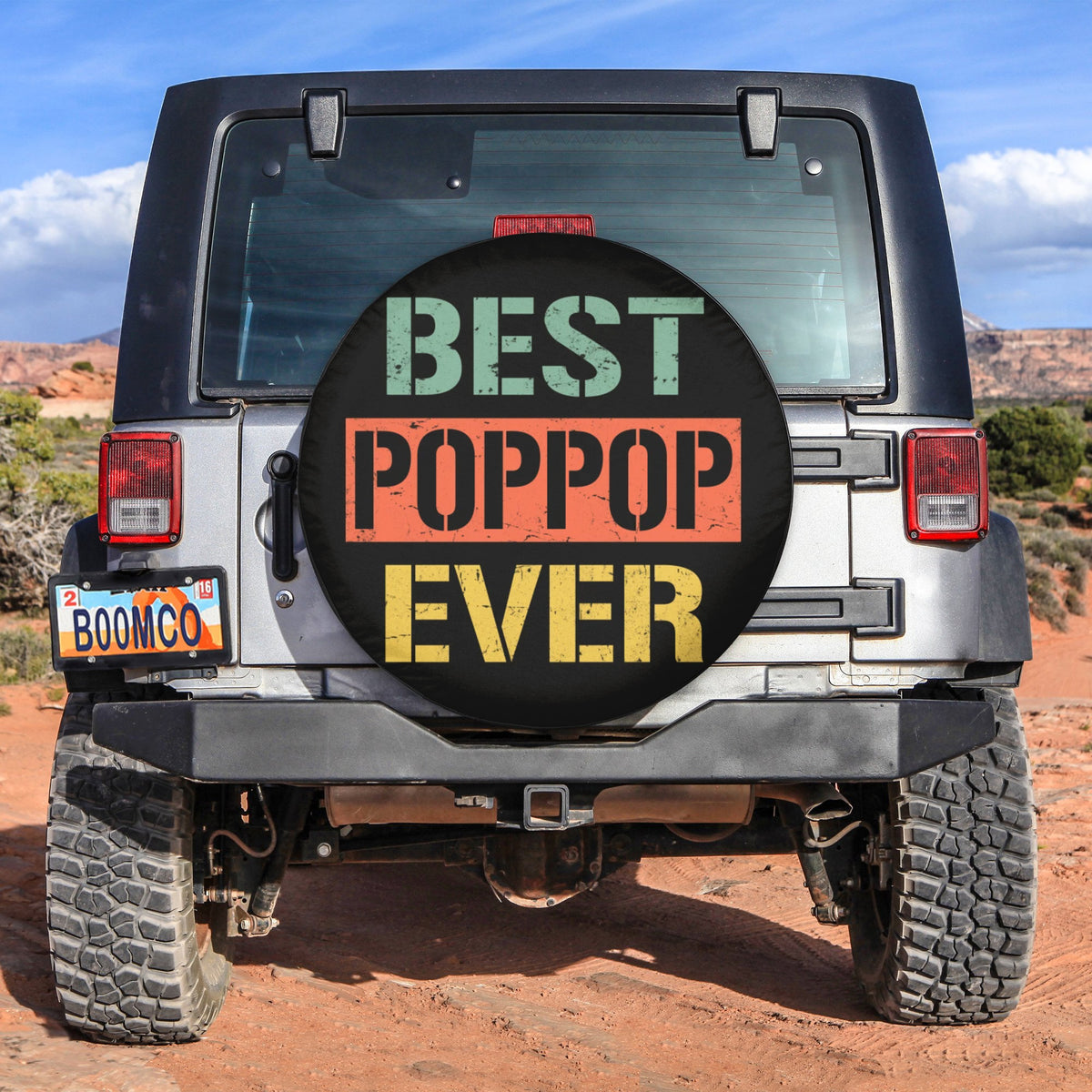 Father's Day Tire Covers - Best Poppop Ever Spare Tire Cover NO.210 LT8 - Wonder Print Shop