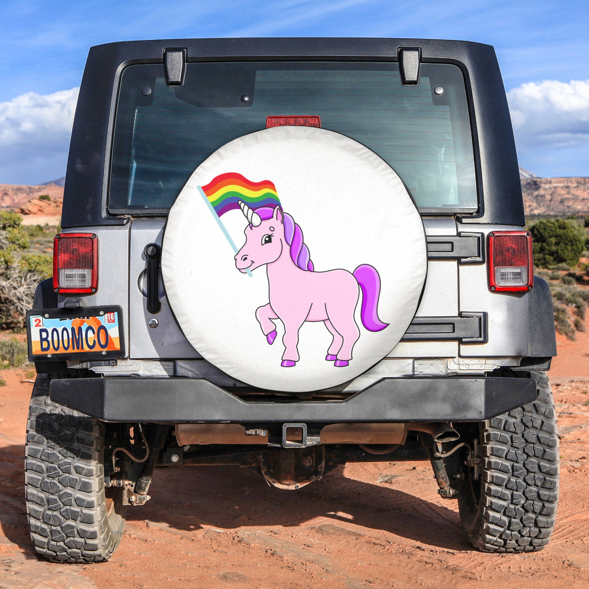 LGBT Tire Covers - Unicorn Pride Spare Tire Cover NO.149 LT8 - Wonder Print Shop
