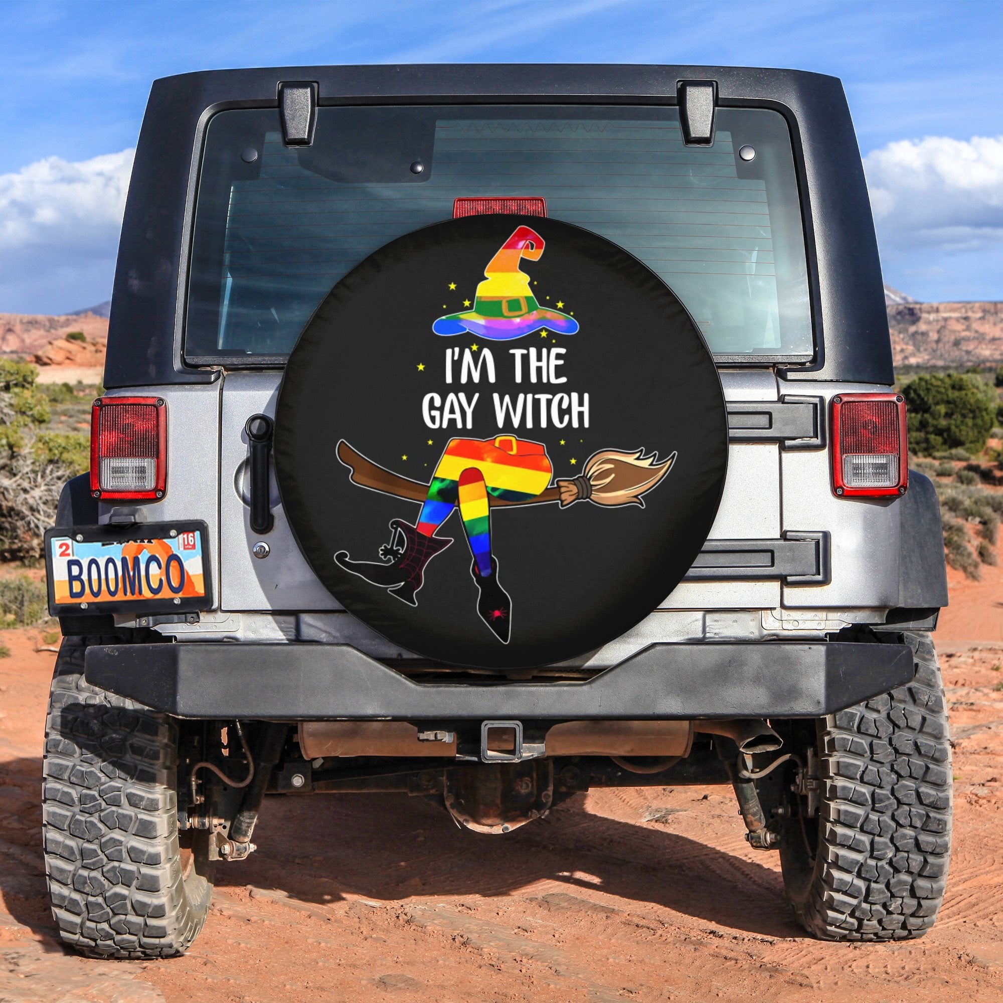 LGBT Tire Covers - I'm The Gay Witch Spare Tire Cover NO.151 LT8 - Wonder Print Shop