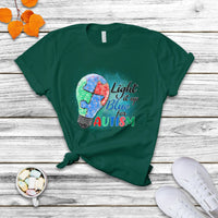 Light Up Blue Autism Awareness Autistic Include Support T Shirt - Wonder Print Shop