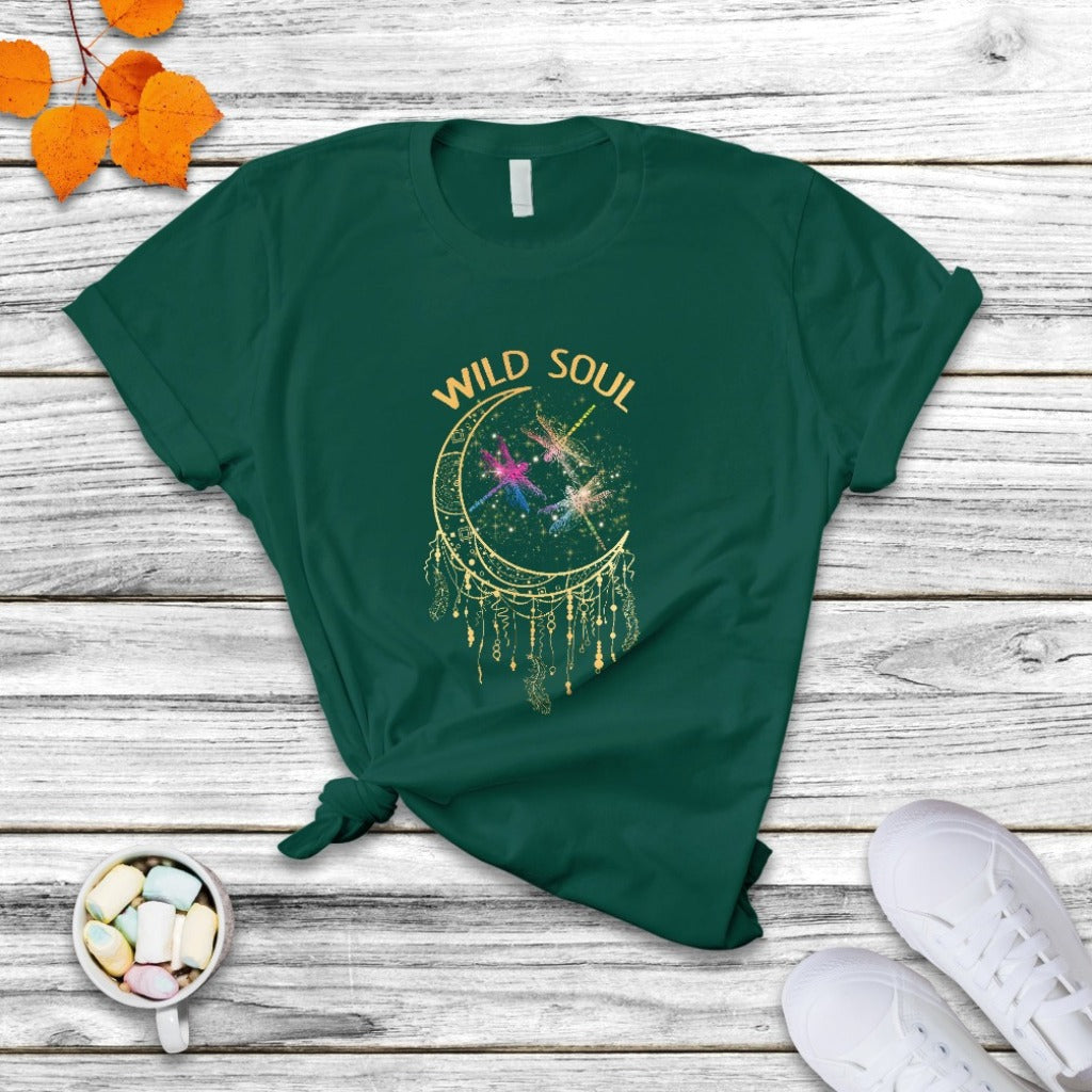 Retro Wild Soul Wanderlust Dragonfly Mandala Meditation Insect Spiritual Shirt for Women, Dragonfly T-shirt, Dragonfly Gift, Insect Lover Shirt - Wonder Print Shop