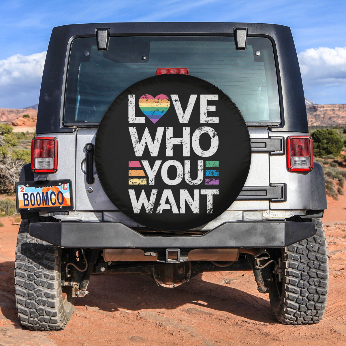 LGBT Tire Covers - Love Who You Want Spare Tire Cover NO.163 LT8 - Wonder Print Shop
