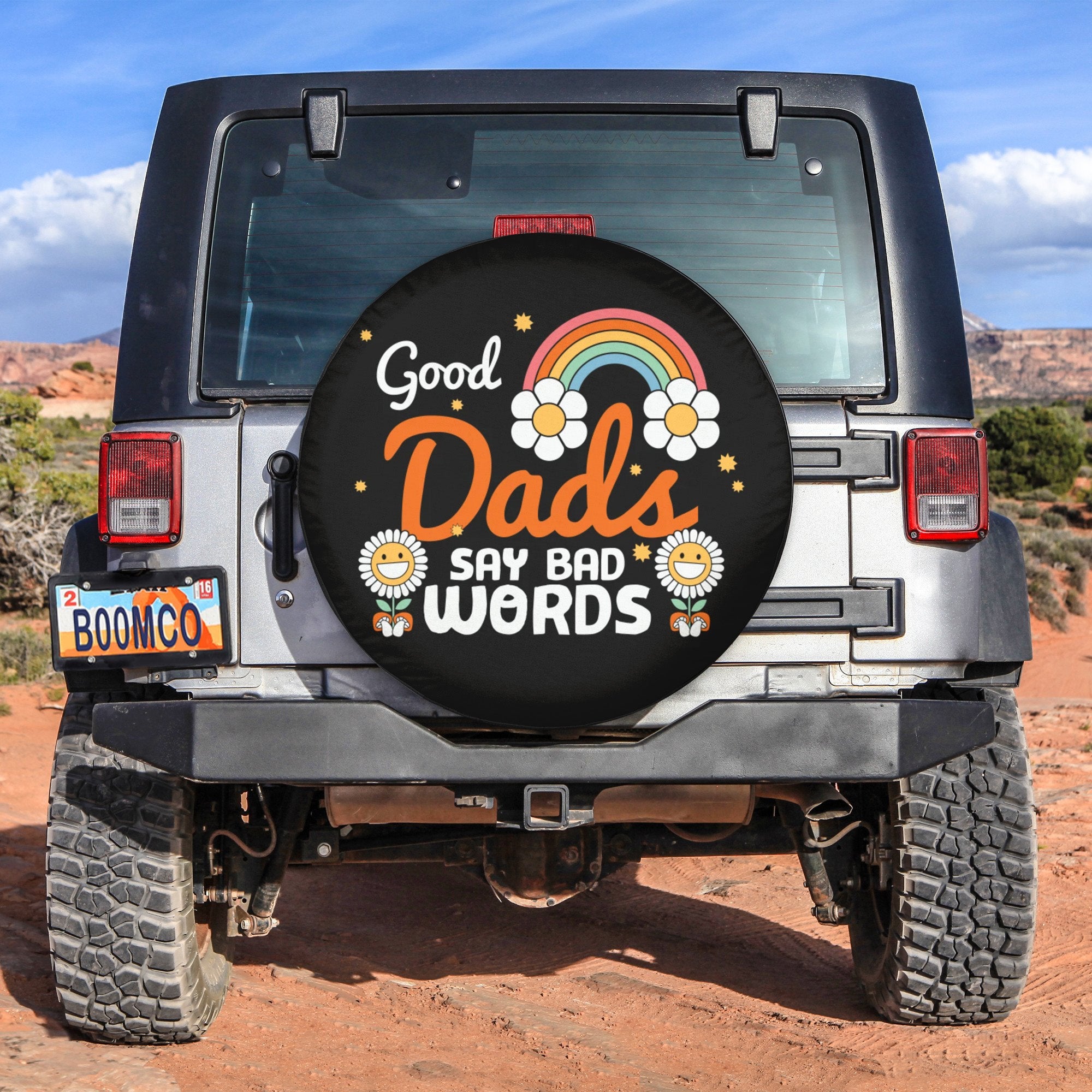 Father's Day Tire Covers - Good Dads Say Bad Words Spare Tire Cover NO.229 LT8 - Wonder Print Shop