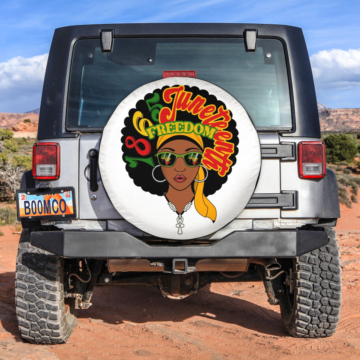 African Tire Covers - Juneteenth Spare Tire Cover Juneteenth 1865 Woman Style NO.23 LT8 - Wonder Print Shop
