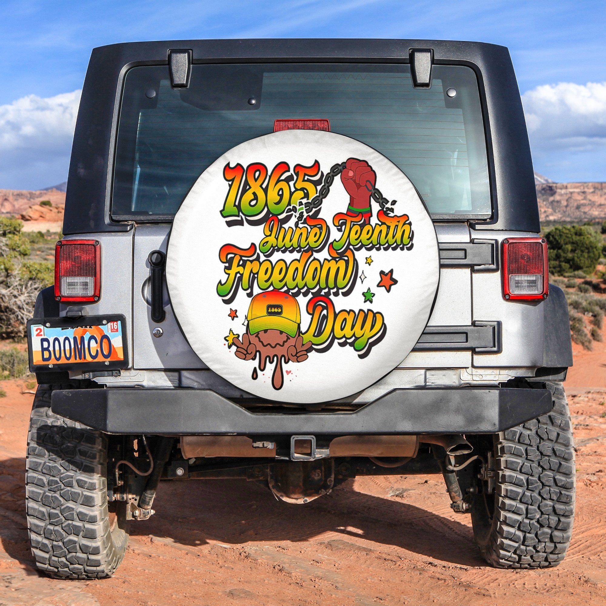African Tire Covers - Juneteenth Spare Tire Cover 1865 Juneteenth Freedom Day NO.24 LT8 - Wonder Print Shop