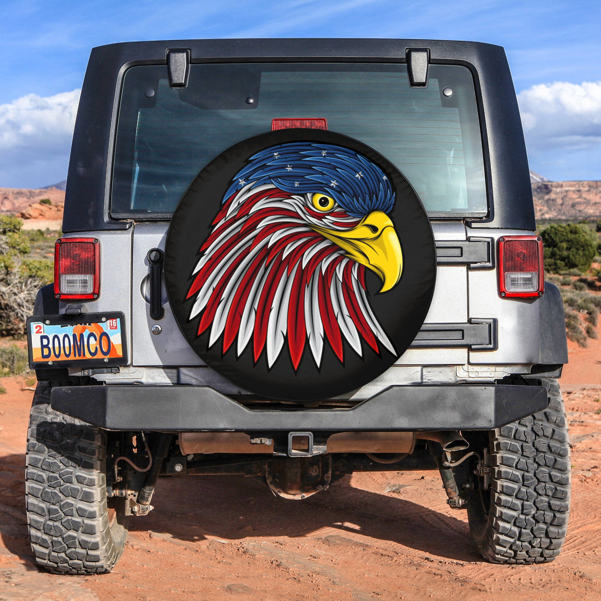 4th Of July Tire Covers - US Independence Day America Bald Eagle Spare Tire Cover NO.76 LT8 - Wonder Print Shop