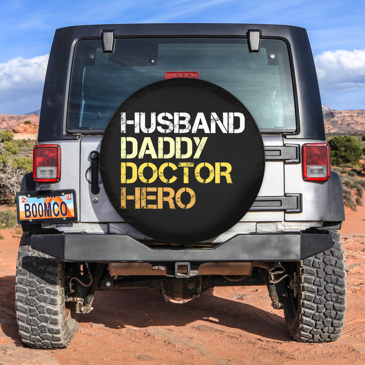 Father's Day Tire Covers - Husband Daddy Doctor Hero Spare Tire Cover NO.240 LT8 - Wonder Print Shop
