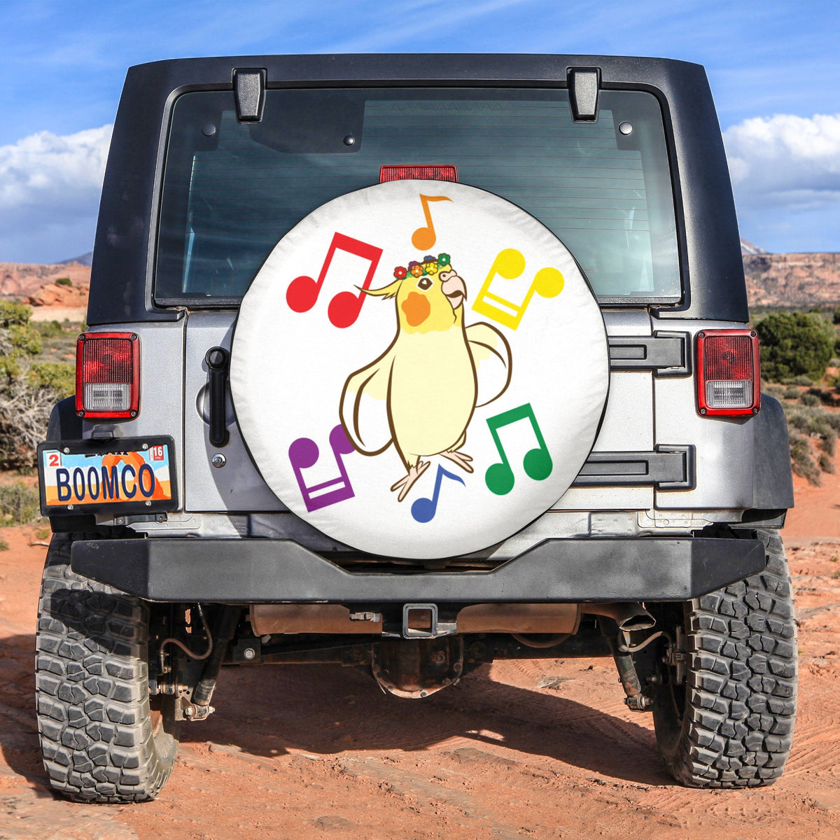 LGBT Tire Covers - Nonbinary Pride Bird Spare Tire Cover NO.177 LT8 - Wonder Print Shop