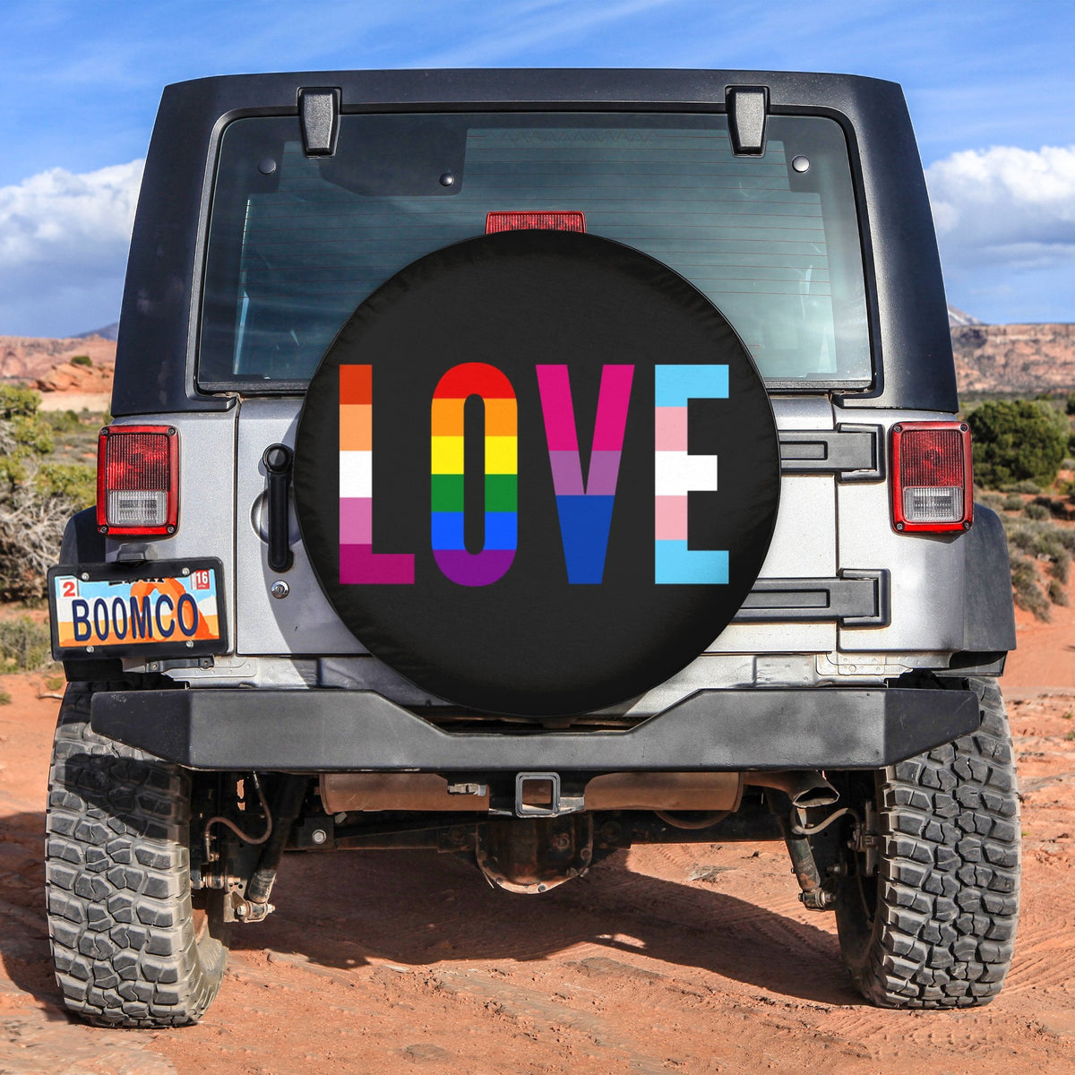 LGBT Tire Covers - Love Pride Spare Tire Cover NO.181 LT8 - Wonder Print Shop