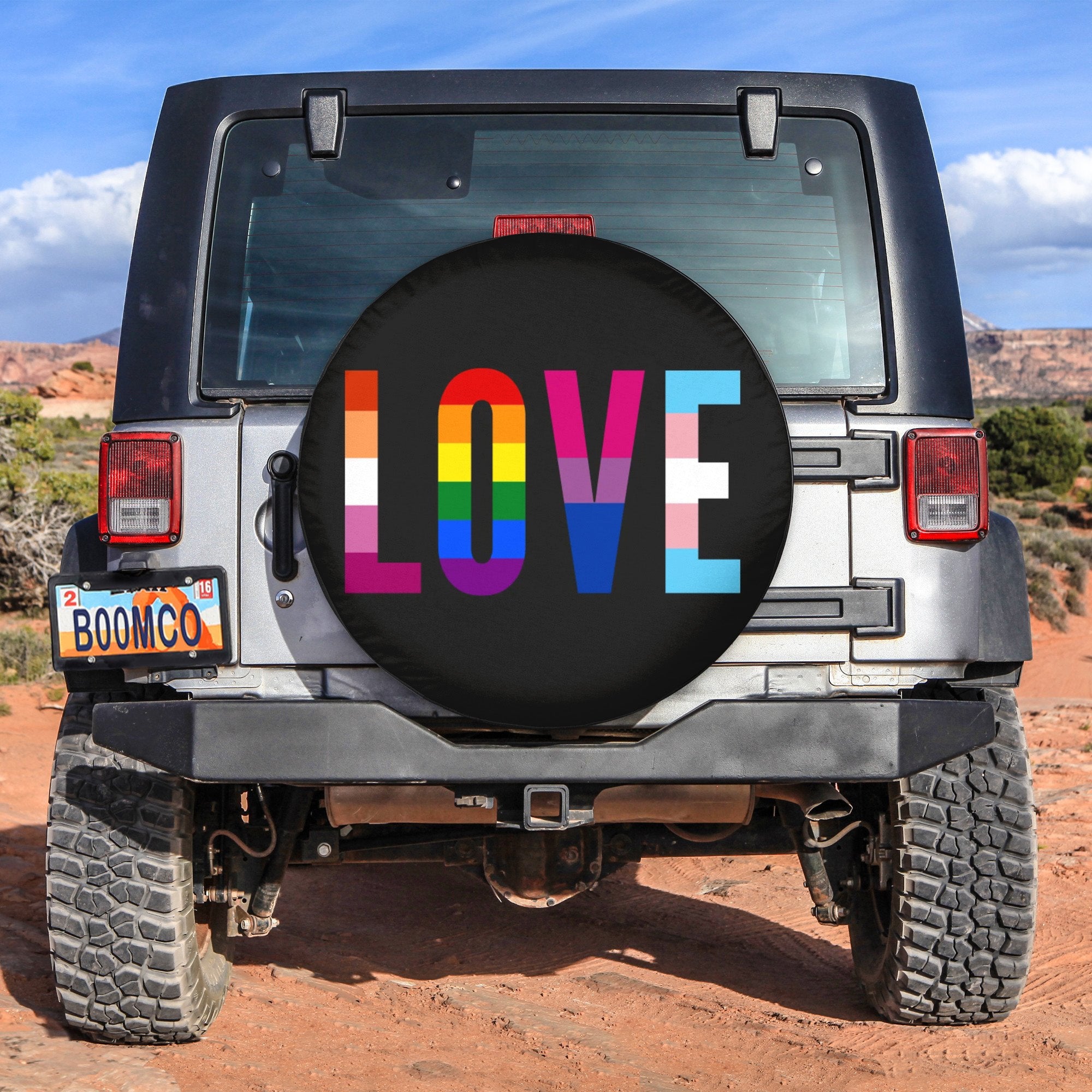 LGBT Tire Covers - Love Pride Spare Tire Cover NO.181 LT8 - Wonder Print Shop