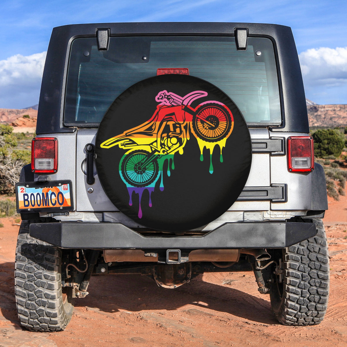 LGBT Tire Covers - Motorcycle Pride Spare Tire Cover NO.183 LT8 - Wonder Print Shop
