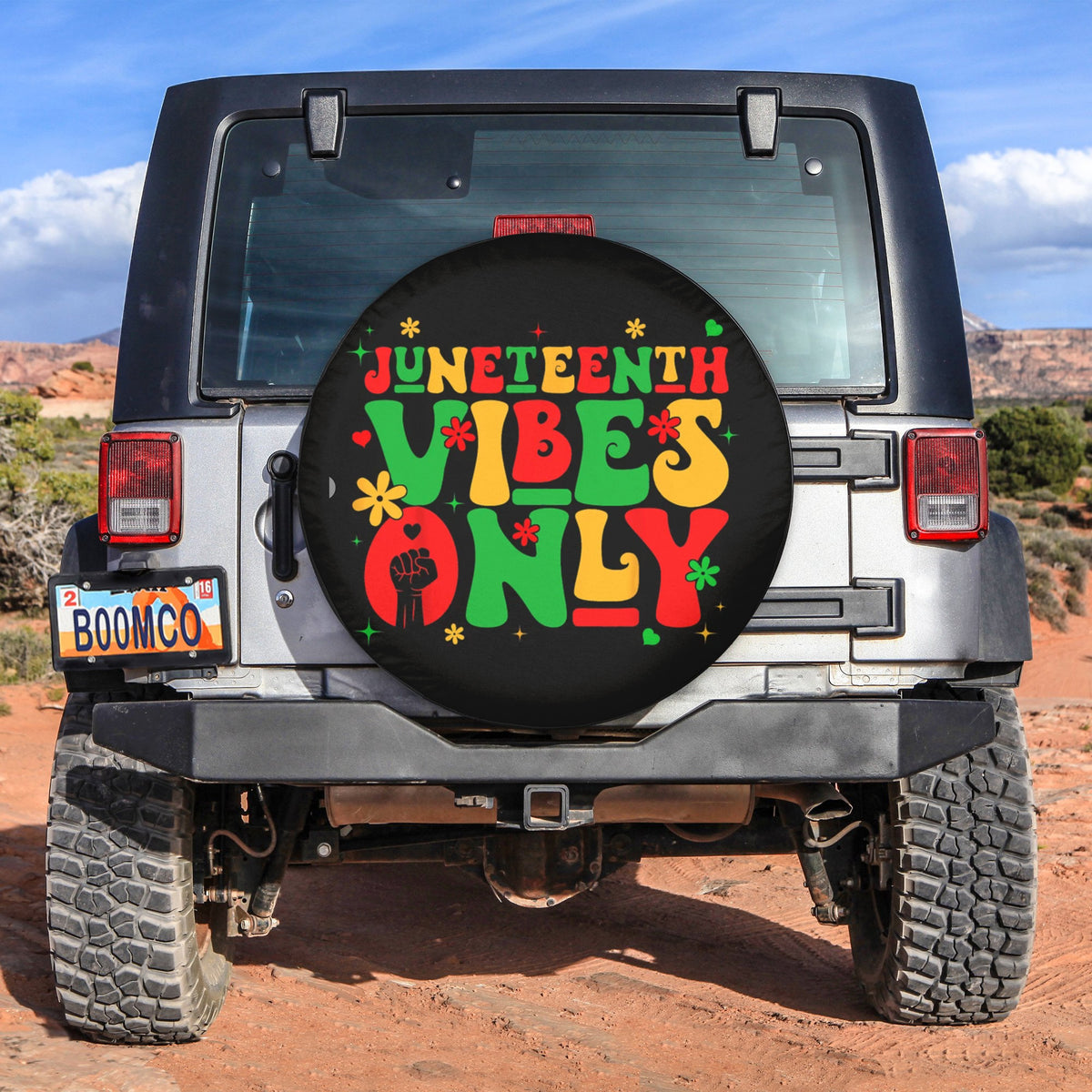 African Tire Covers - Juneteenth Spare Tire Cover Juneteenth Vibes Only NO.25 LT8 - Wonder Print Shop