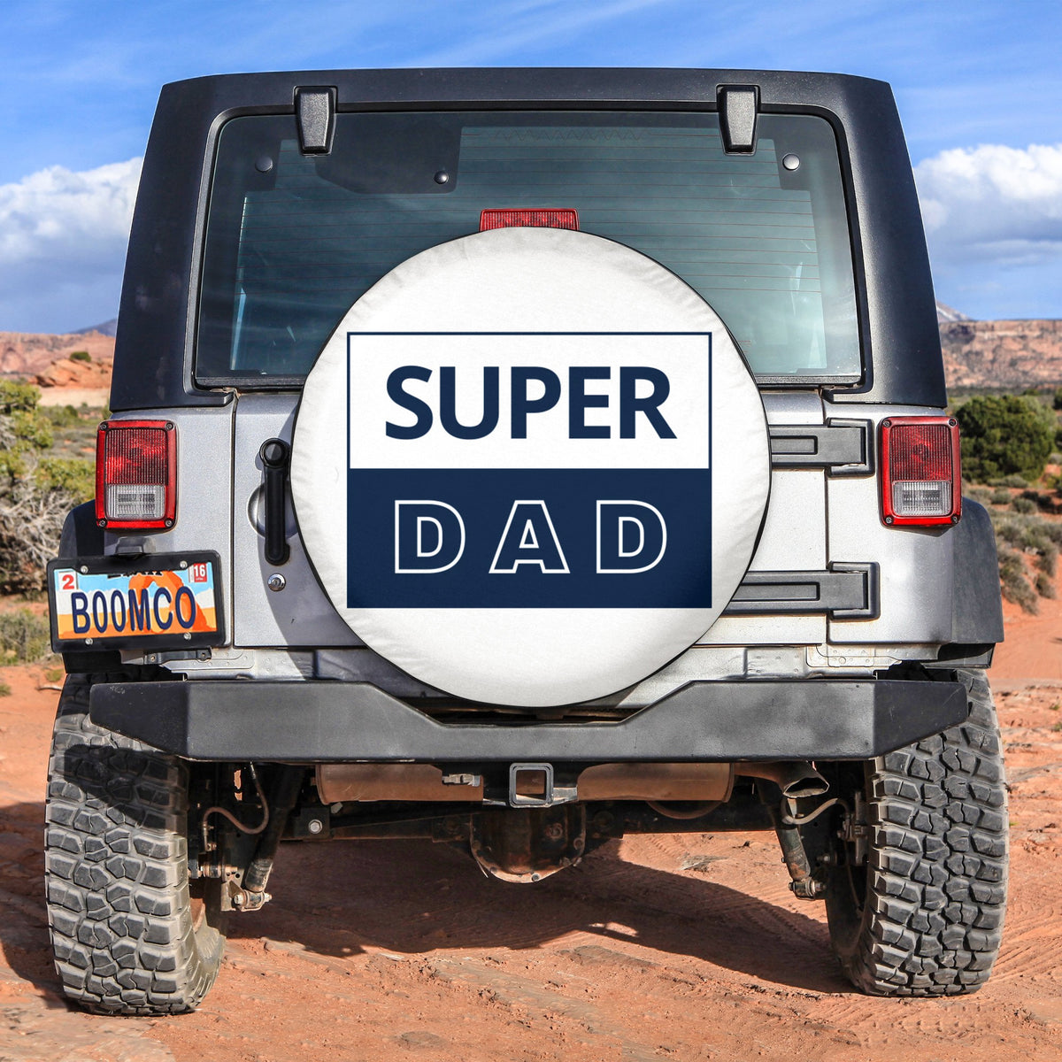 Father's Day Tire Covers - Super Dad Spare Tire Cover NO.25 LT8 - Wonder Print Shop