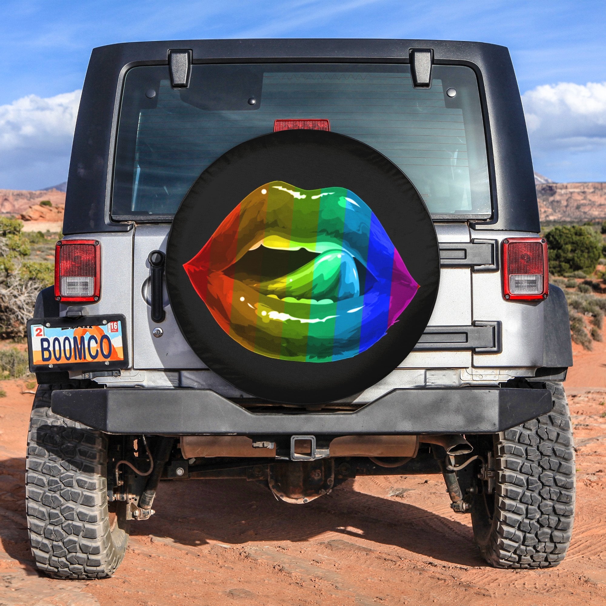 LGBT Tire Covers - Licking Lips Spare Tire Cover NO.186 LT8 - Wonder Print Shop