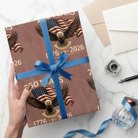 250 Anniversary USA Patriotic Eagle Wrapping Paper Roll 250th 4th Of July 1776 2026 Flag