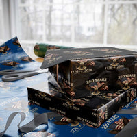 250 Anniversary USA Patriotic Eagle Wrapping Paper Roll 250th 4th Of July 1776 2026 Flag