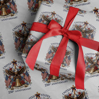 250 Anniversary USA Patriotic Eagle Wrapping Paper Roll Flower 250th Birthday 4th Of July 2026