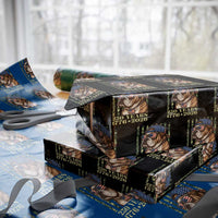 250 Years America Anniversary Wrapping Paper Roll Military Bulldog American Flag Camo