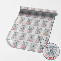 250 Years America Anniversary Statue of Liberty Wrapping Paper Roll The Summer USA Turned 250