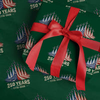 250 Years American 1776 2026 Wrapping Paper Roll USA 250th Anniversary 4th of July US Flag Jets