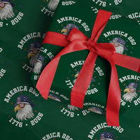 250 Years American Anniversary Wrapping Paper Roll Patriotic Bald Eagle Fourth of July