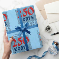 250 Years Declaration of Independence Wrapping Paper Roll Historic Patriotic 1776 to 2026 Semiquincentennial - Wonder Print Shop