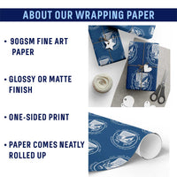 250 Years Declaration of Independence Wrapping Paper Roll US 250th Anniversary Semiquincentennial 2026 Patriotic - Wonder Print Shop