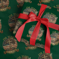 250 Years Faith and Freedom 1776 2026 Wrapping Paper Roll Cross Tree Dove Religious Patriotic Christian