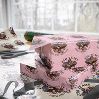 250 Years Faith And Freedom Wrapping Paper Roll Patriotic Christian Eagle