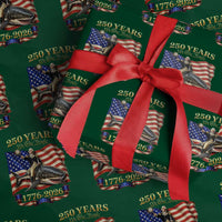 250 Years George Washington Riding Shark Wrapping Paper Roll Funny July 4th American Flag 1776 2026