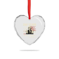 250 Years George Washington Suck It England Heart Crystal Glass Ornament 4th Of July 1776 2026 250th Anniversary USA
