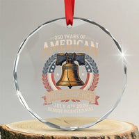 250 years Of America Independence Crystal Glass Ornament 250th American Anniversary Liberty Bell - Wonder Print Shop