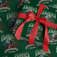 250 Years Of America Wrapping Paper Roll 250th American Anniversary Independence Bald Eagle - Wonder Print Shop