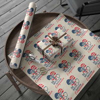 250 Years of American Compassion Wrapping Paper Roll Patriotic Medical Worker - Wonder Print Shop