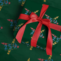 250 Years of Eating Crayons Wrapping Paper Roll Funny Military Crayon Joke Veterans Marines - Wonder Print Shop