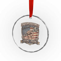250 Years Of Fixing It Crystal Glass Ornament America 250th Anniversary Mechanic