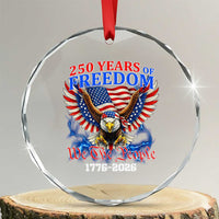 250 Years of Freedom 1776 2026 Patriotic Eagle Crystal Glass Ornament We The People USA Semiquincentennial - Wonder Print Shop